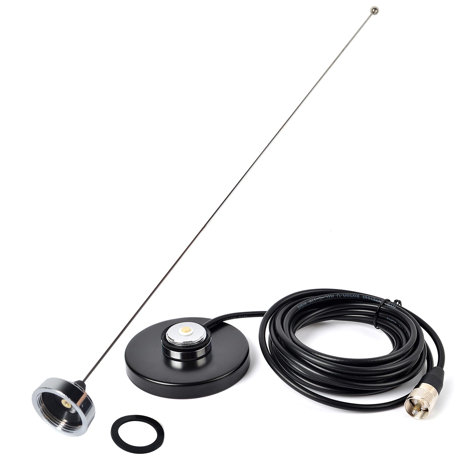 VHF／UHF ANTENNA Amazon.com: Valley Enterprises Radio Antenna Compatible with
